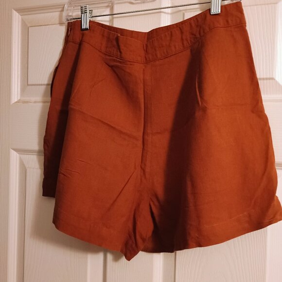 Worthington Womens Shorts, Sz 10, Burnt Orange, Hi Rise, 15", NWOT - Picture 2 of 5